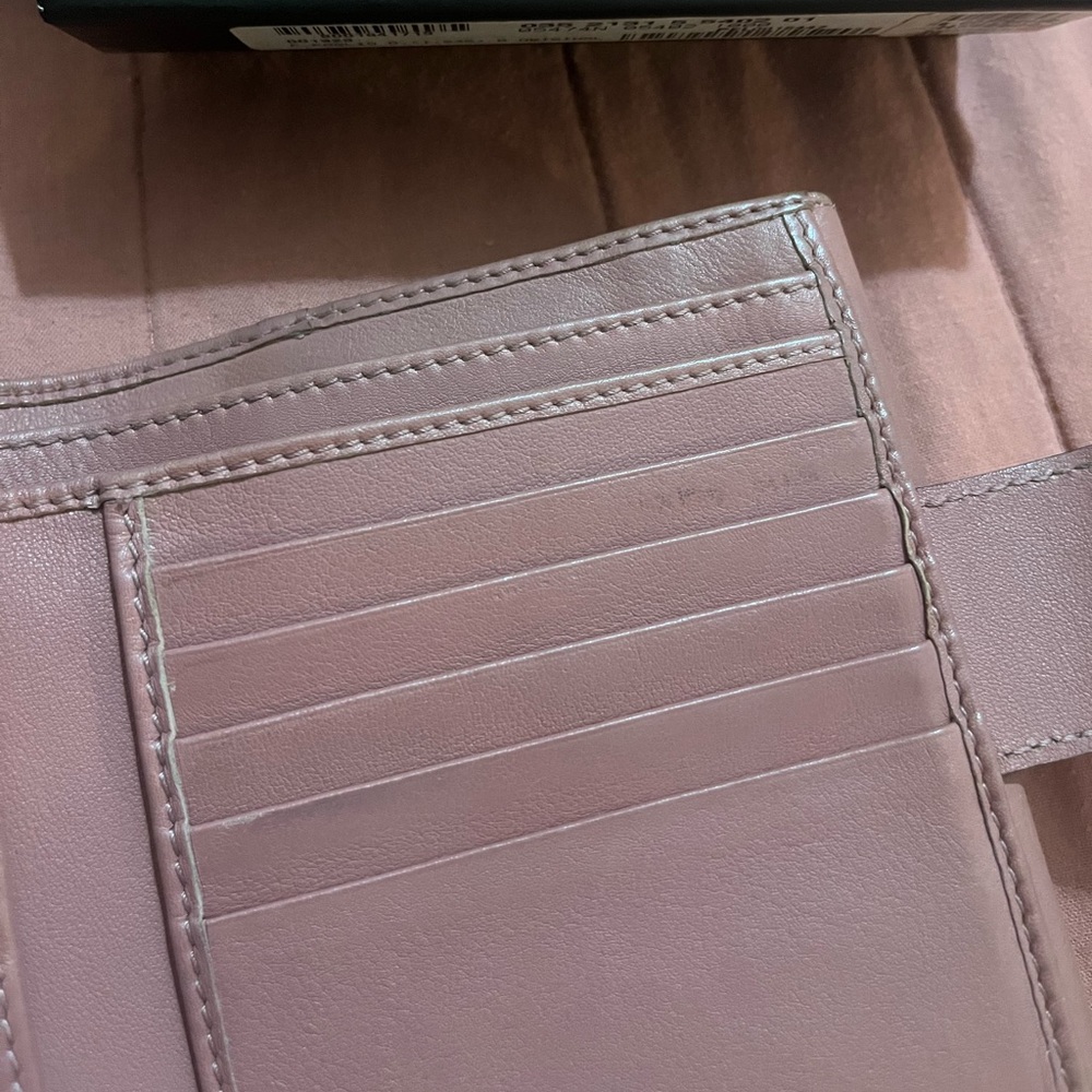 Gucci canvas wallet pink leather heart with box - Picture 7 of 16